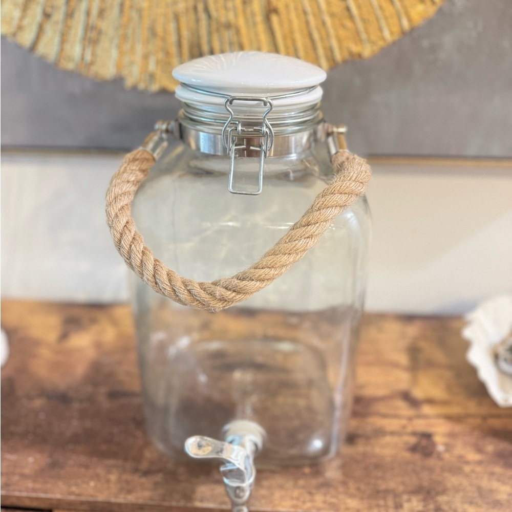 Rustic Glass Beverage Dispenser